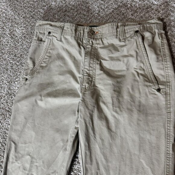 Outdoor Life Pants Mens 32x30 Khaki Utility Workwear Cargo Cotton Hiking - Picture 3 of 11